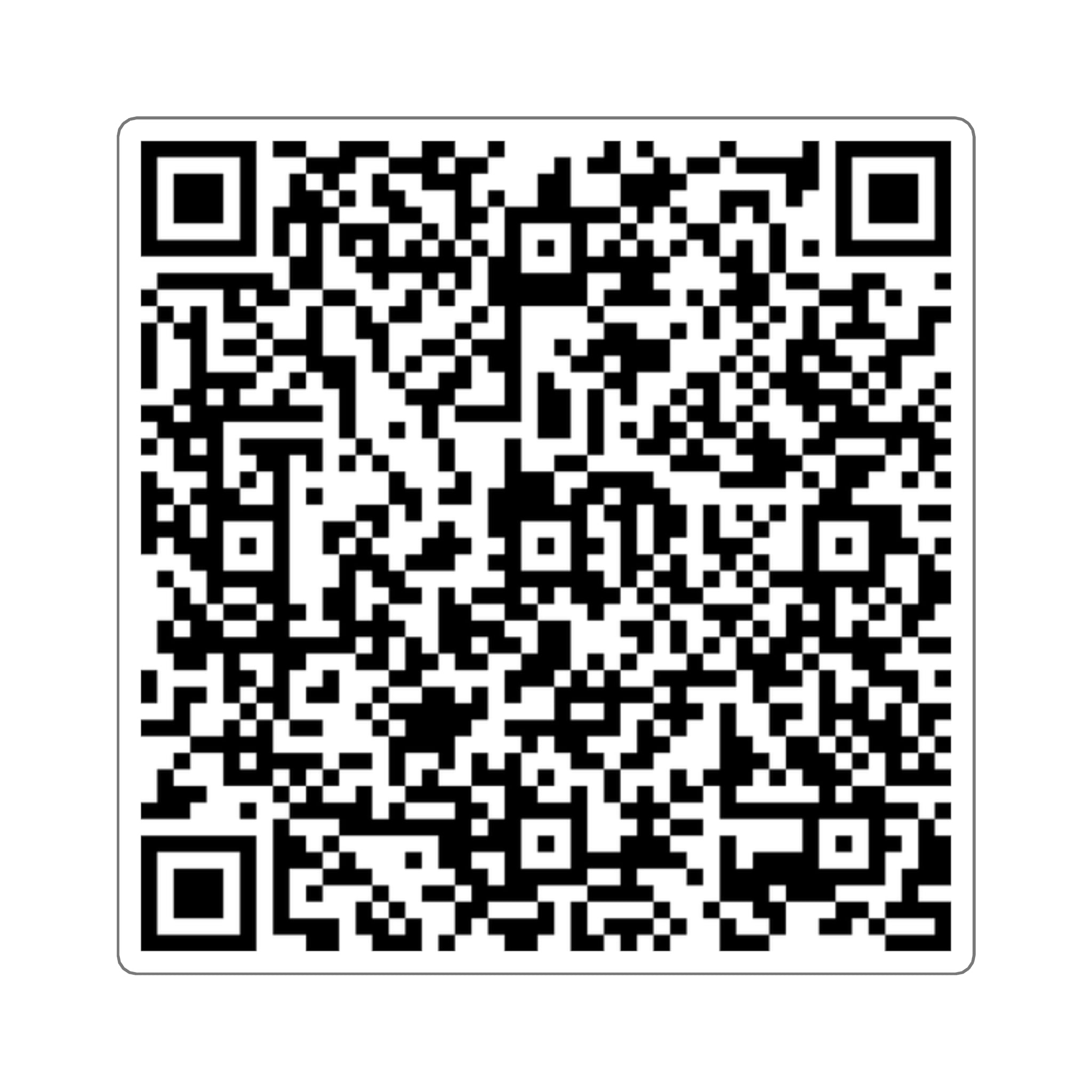 QR Code Square Sticker — Custom Scan Link Decal for Laptops, Packaging & Events