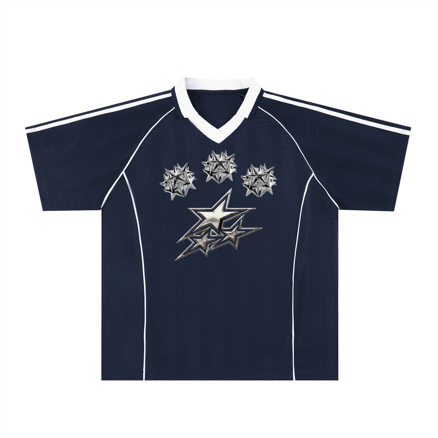 Shadow Stripe Collared Soccer Jersey