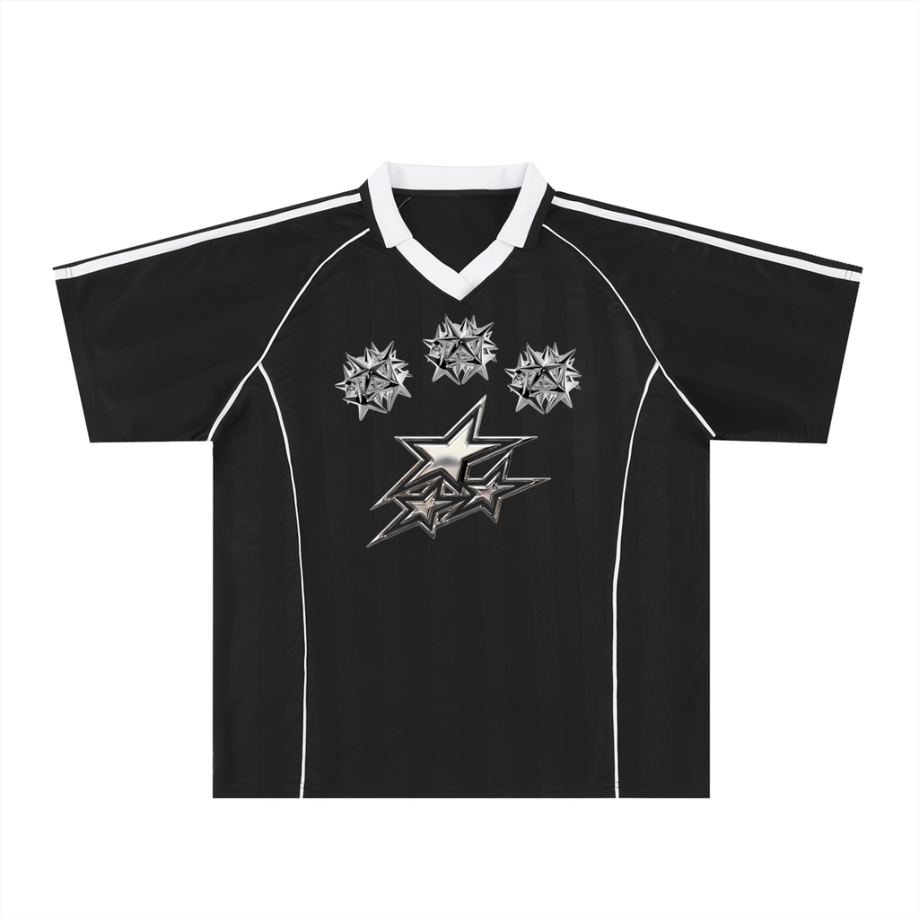 Shadow Stripe Collared Soccer Jersey
