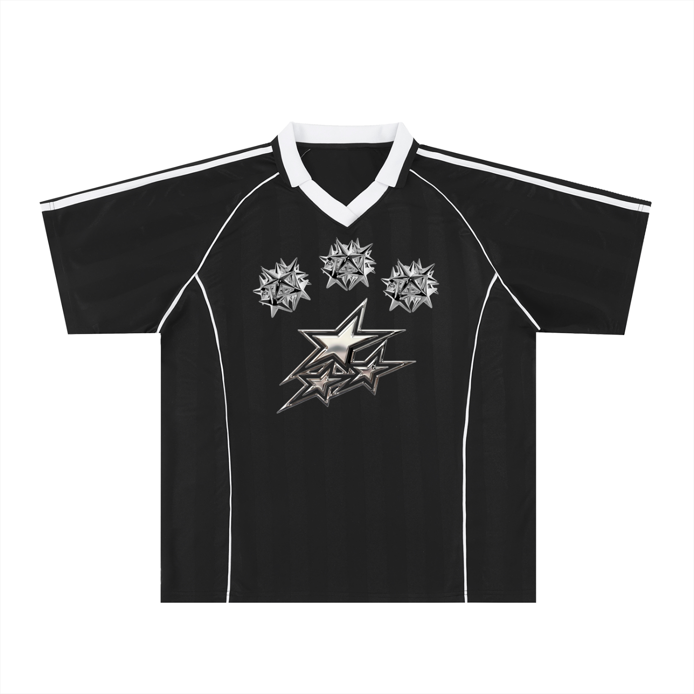 Shadow Stripe Collared Soccer Jersey