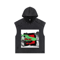 Snow Washed Boxy Hooded Tank Top